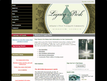 Tablet Screenshot of legacypark.org